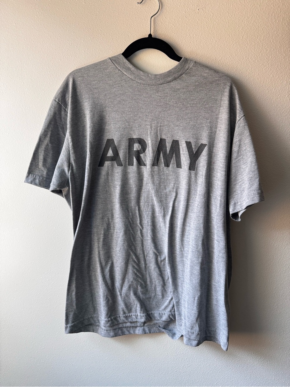 ARMY Grey Short-Sleeve Crewneck T-Shirt